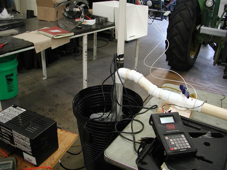 Backup pump test stand