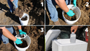 banner pics of how to sample manure