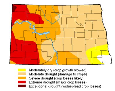 Drought map for September 12, 2017
