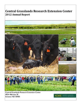 2012 Cover with cows, researchers, and field day attendees.