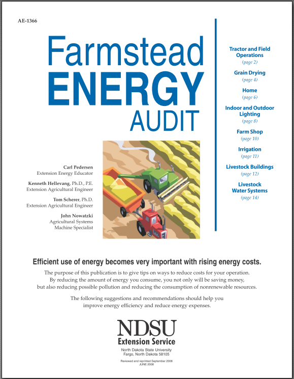 AE-1366 Farmstead Energy Audit