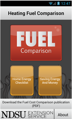 NDSU Heating Fuel Comparison app