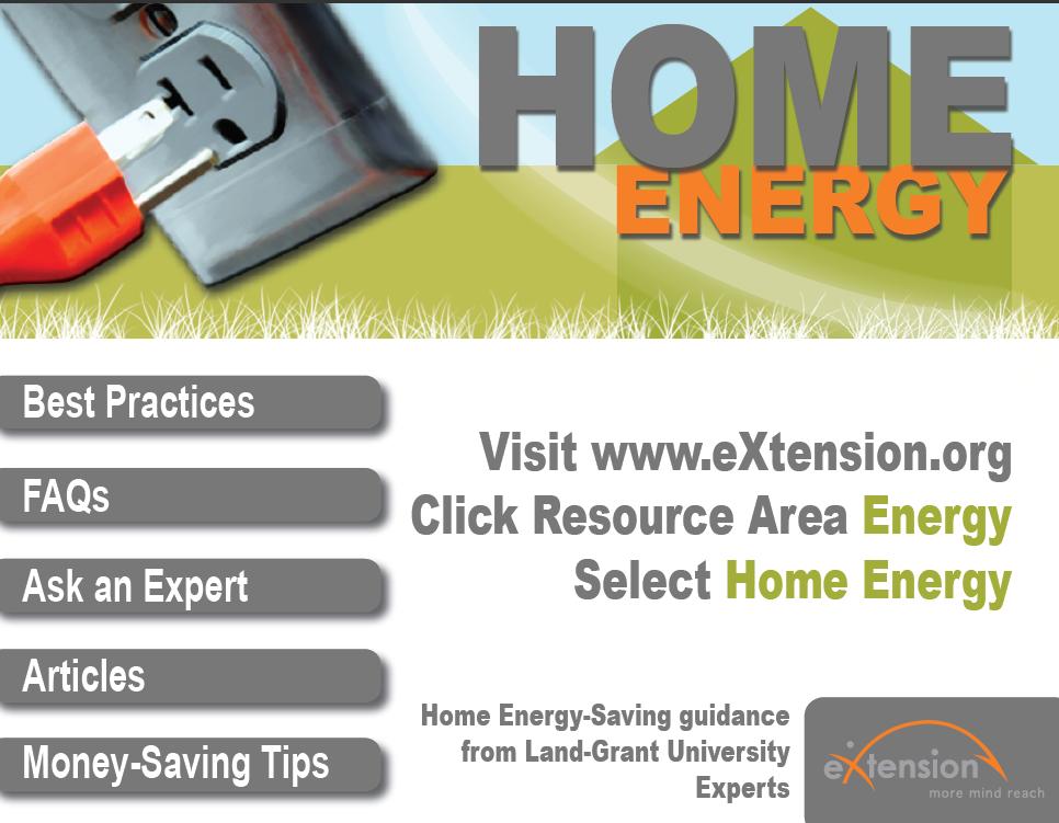 eXtension Home Energy webpage