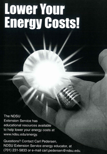 Lower Energy Lightbulb poster