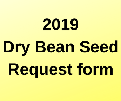 2019 Dry Bean Seed Request form logo