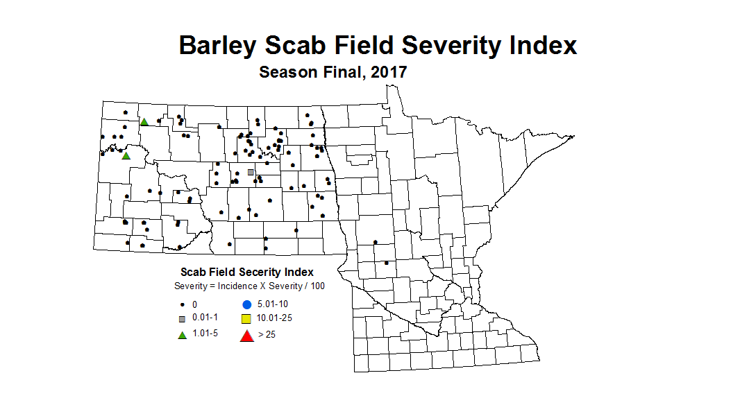 scabIndex Season Final Barley 2017