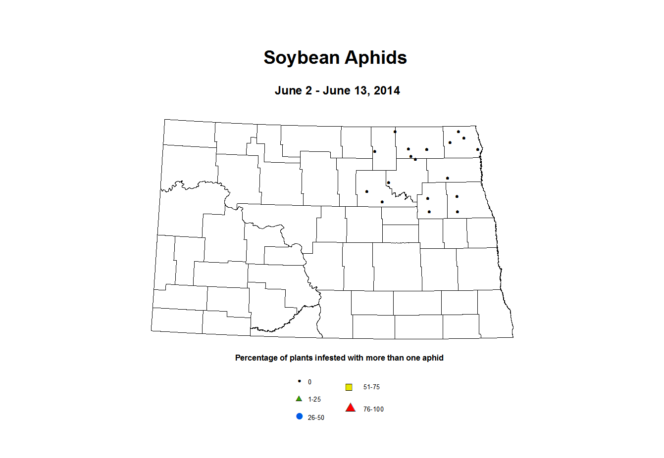 6 2 6 13 Soybean Aphids Percent Incidence