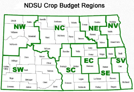 ND Budget Region Map