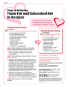 Steps to Reducing Trans Fat and Saturated Fat in Recipes