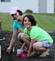 These gardeners are sowing their garden. (Photo courtesy of Angie Waletzko, Lisbon, N.D.