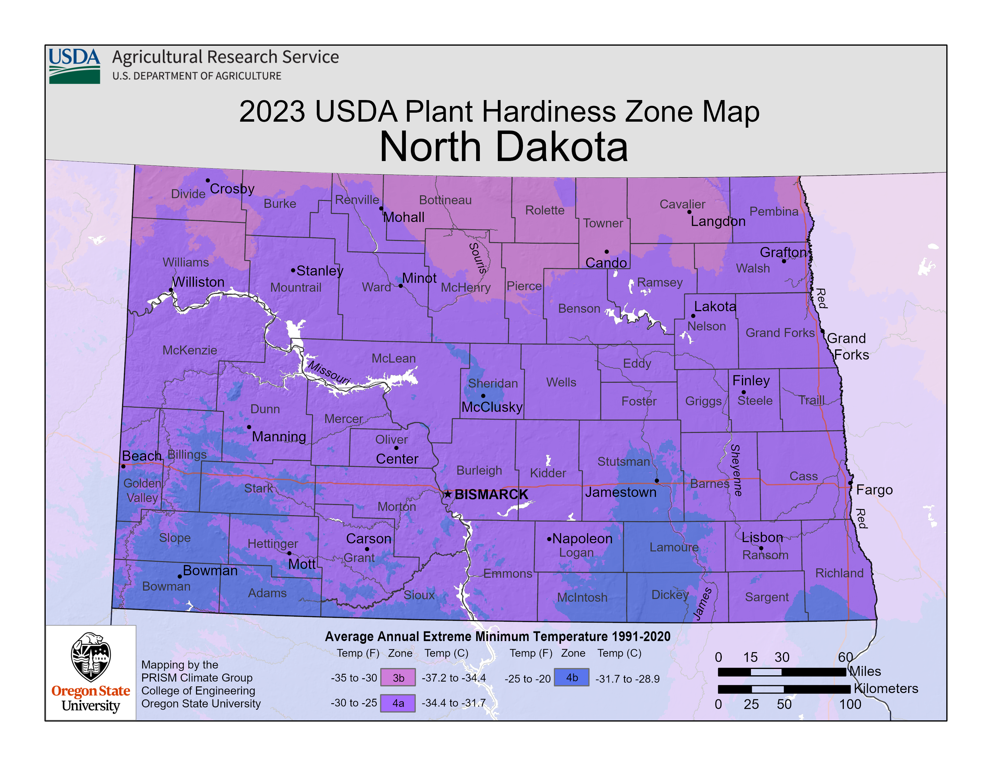 Studying the most current USDA hardiness zone map, can be incredibly helpful when planning a perennial garden. (USDA photo)
