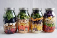 Salads in a jar are easy to make and can provide you with a balanced meal. (NDSU photo)