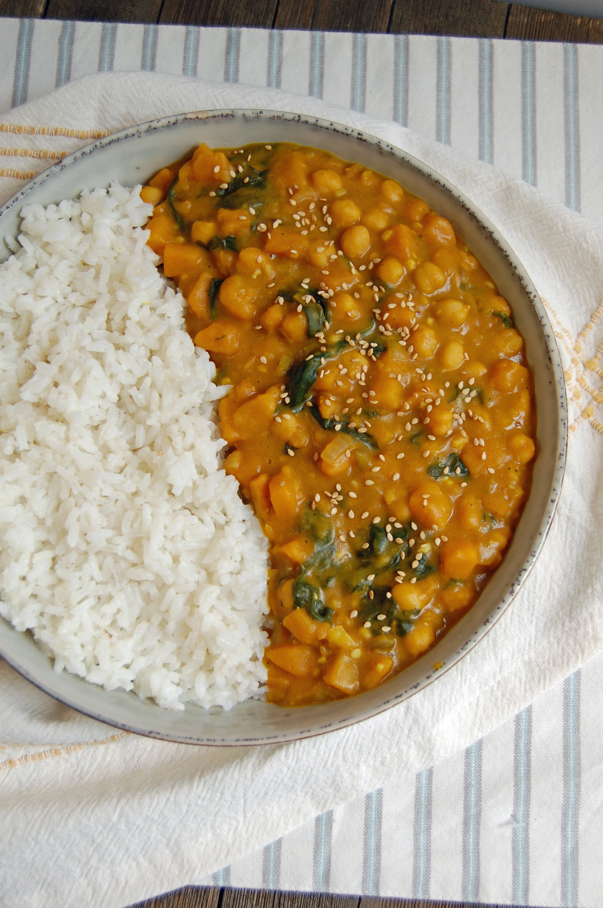 This fiber-rich recipe with pumpkin has an ethnic flair. (NDSU photo)