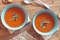 Use fresh or drained, canned whole tomatoes in this Rustic Tomato Basil Soup. (Pixabay photo)