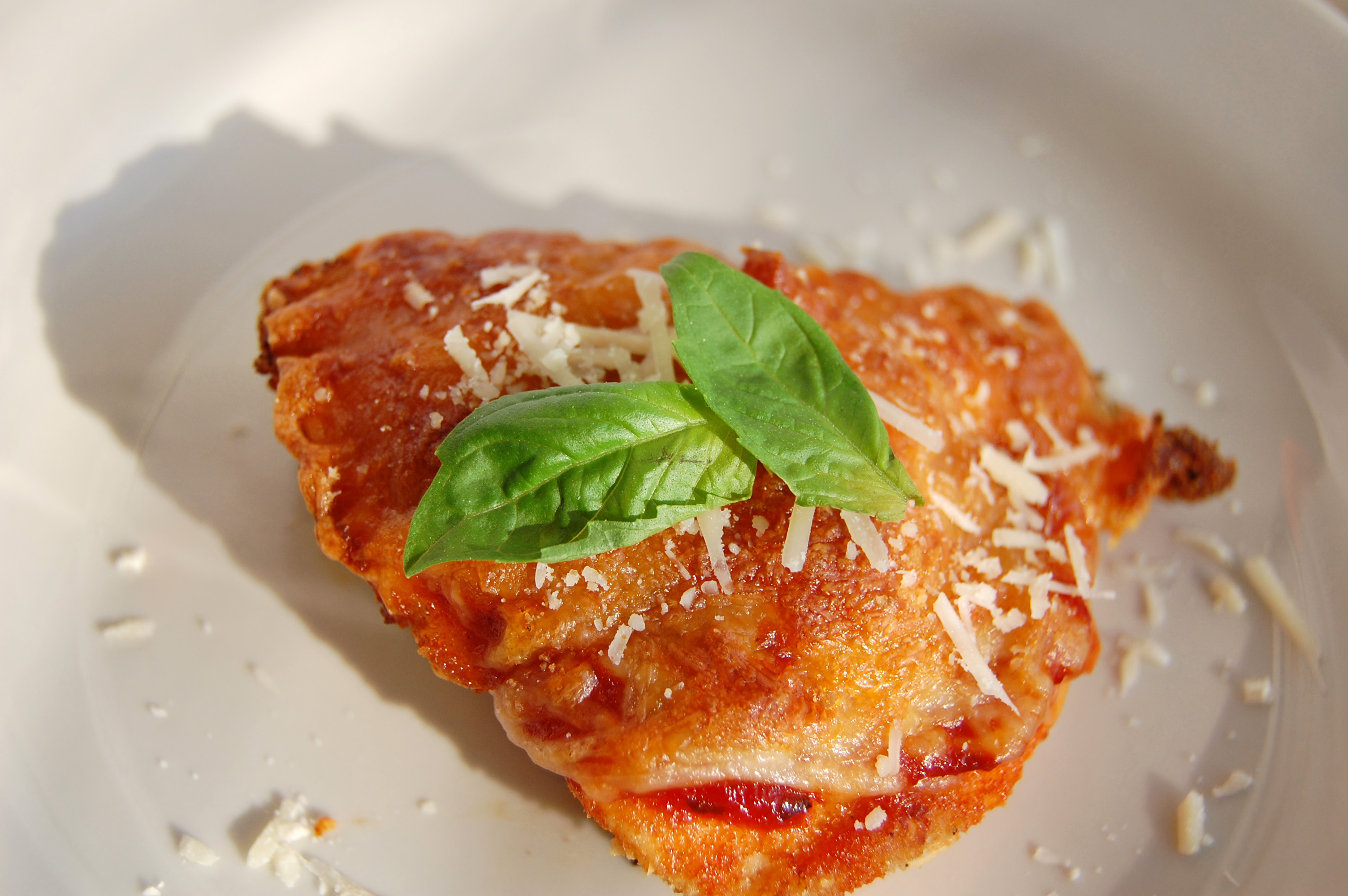 Here's a more healthful version of a family favorite - chicken Parmesan. (NDSU photo)