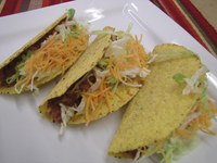 Pinto Bean Beef Tacos