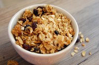 Oats, the main ingredient in this slow cooker honey granola, are high in fiber, which promotes a healthy colon and heart. (NDSU photo)