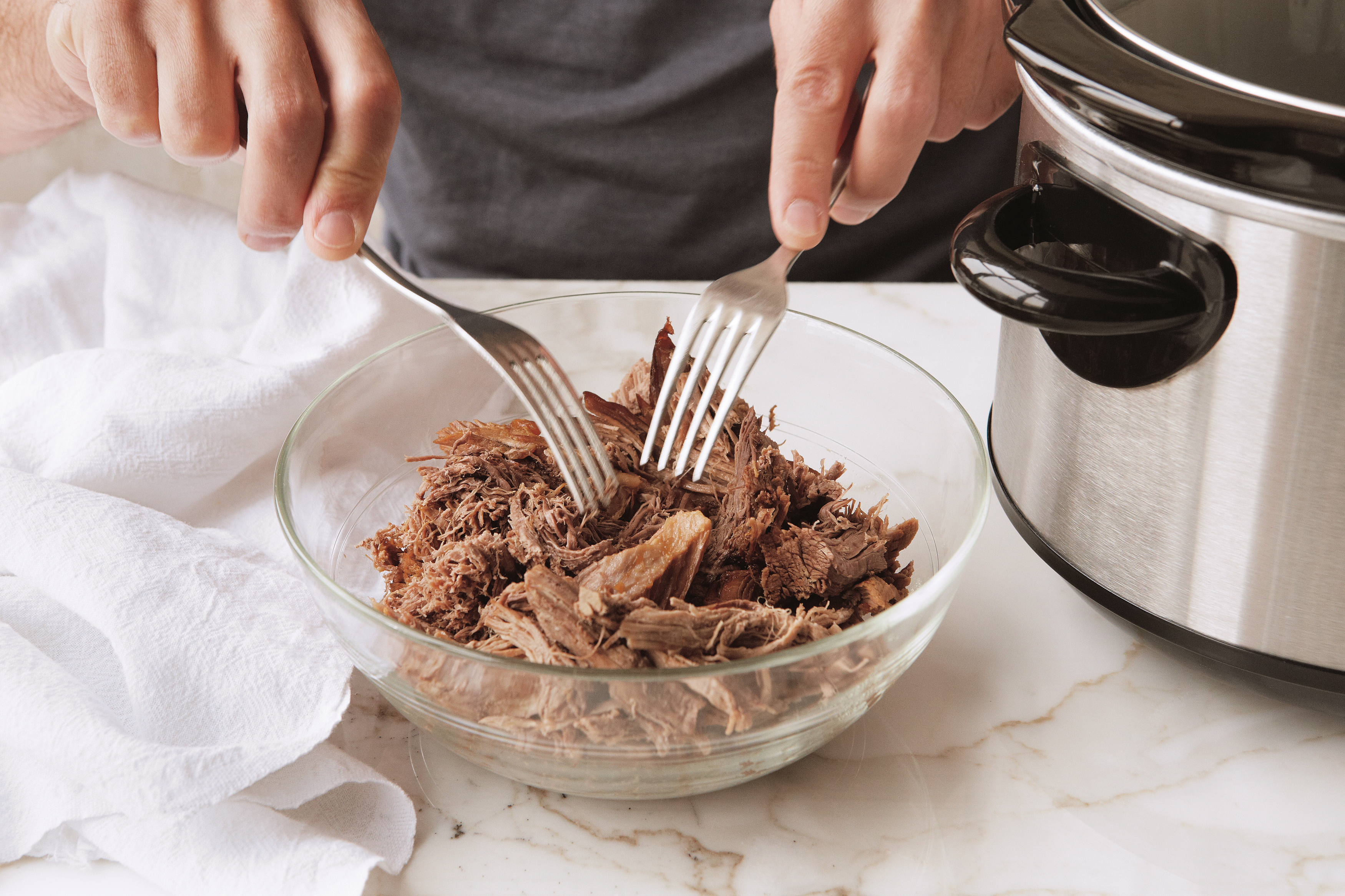 This recipe was cooked in a multifunction cooker. (Photo courtesy of the North Dakota Beef Commission)