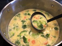 This broccoli cheese soup is a tasty, easy-to-make recipe. (NDSU photo)