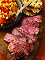 Grilled Southwest Steaks with Sunset Salad - photo courtesy of The Beef Checkoff