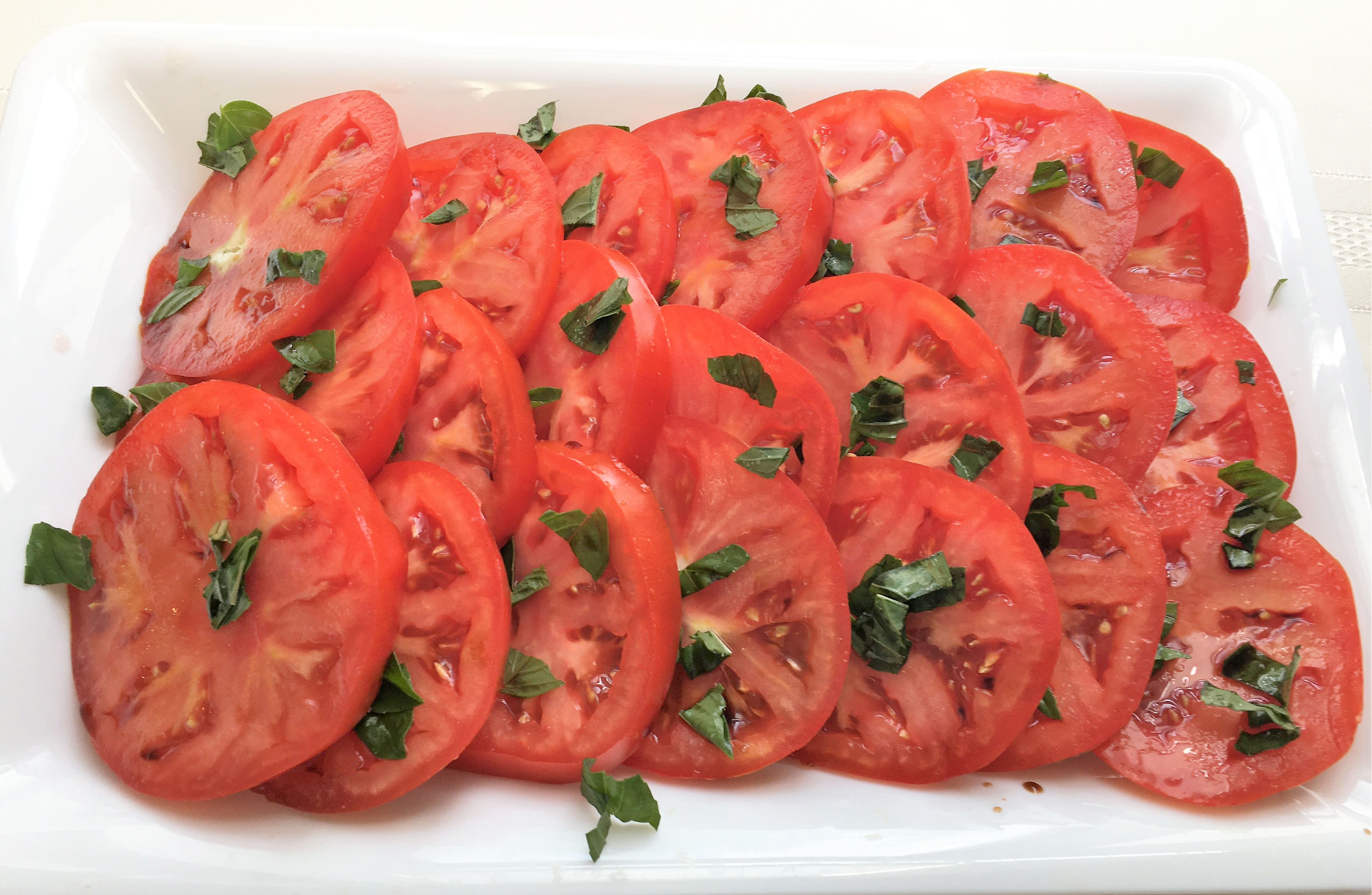 Fresh tomatoes and basil make this delicious side dish. (NDSU photo)