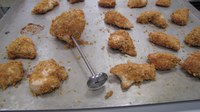 You can bake these homemade chicken nuggets in the oven. (NDSU photo)