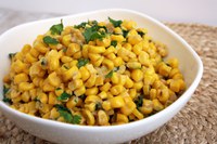 Here’s a recipe you can use with fresh, canned or frozen corn and cilantro as a creamy side dish. (NDSU photo)