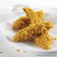 Here's a more healthful version of chicken tenders you can make at home. (Photo courtesy of the Midwest Dairy Council)