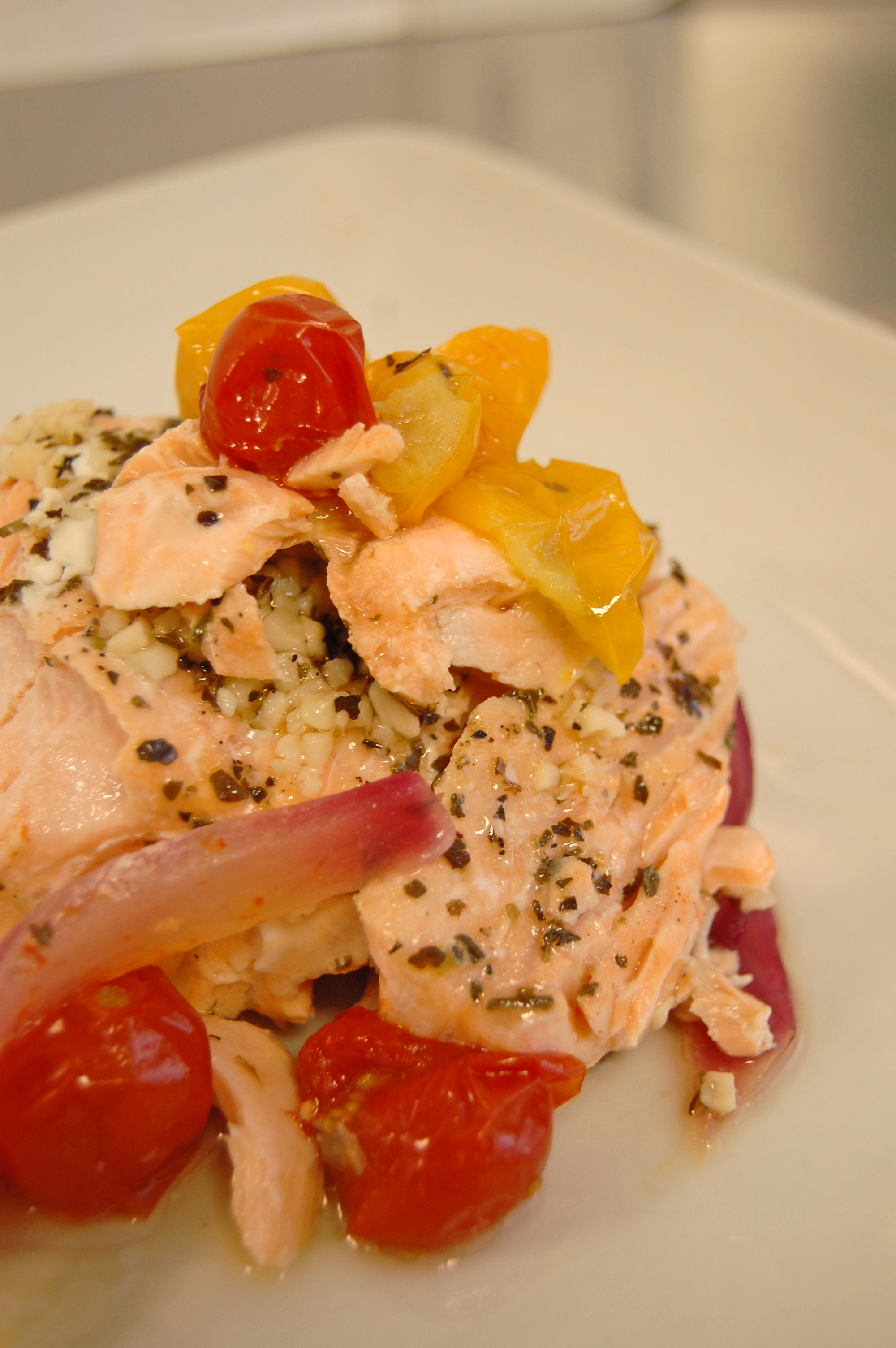 This salmon recipe can help you meet the recommendations for fish and seafood. (NDSU photo)
