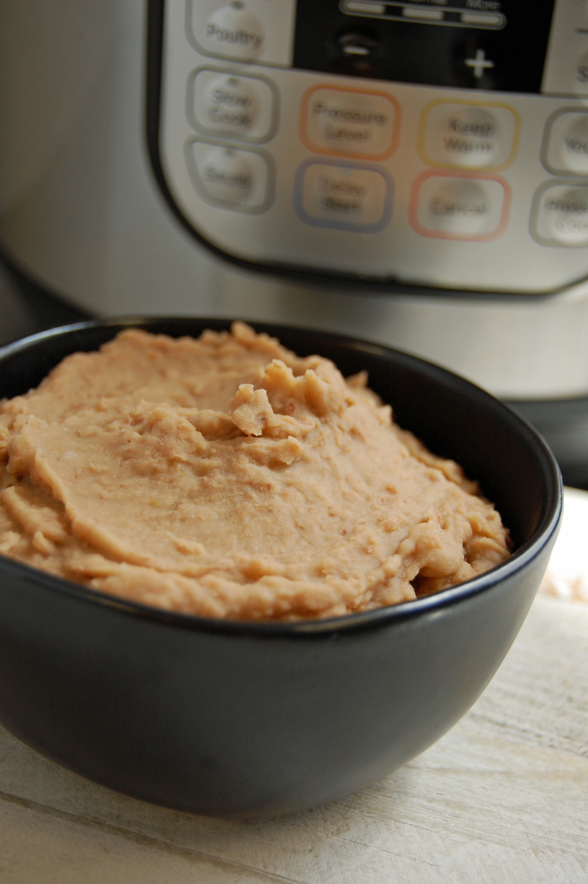 You can make this recipe in a multifunction pressure cooker or you can prepare it by simmering it on your stove and then mashing the beans. (NDSU photo)