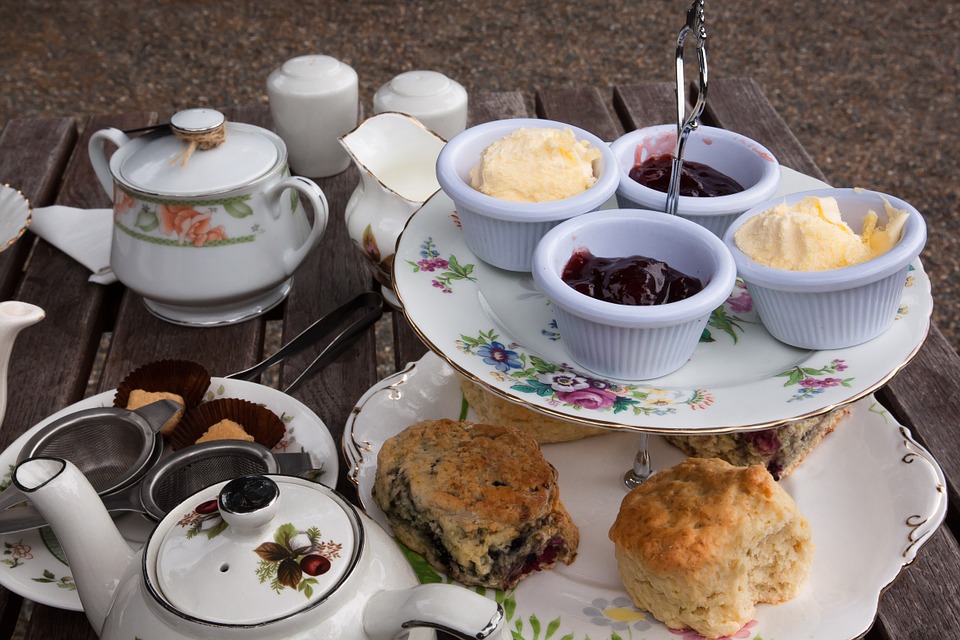 Tea is the second most widely consumed beverage in the world. It's often served with scones. (Photo courtesy of Pixabay)