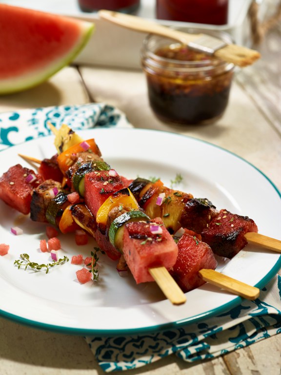 Here's an easy way to grill watermelon. (Photo courtesy of the National Watermelon Promotion Board)