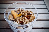 Dried fruit and nuts can be added to a personalized snack mix. (Pixabay photo)