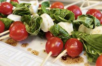 Try these kababs for a fun way to serve Caprese salad. (NDSU photo)