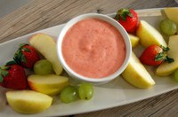 This is a tasty fruit dip that kids can help prepare. (NDSU photo)
