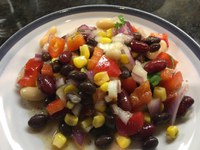 Here’s a tasty, colorful salad that's easy to make, and it's naturally high in fiber, vitamins and minerals. (NDSU photo)