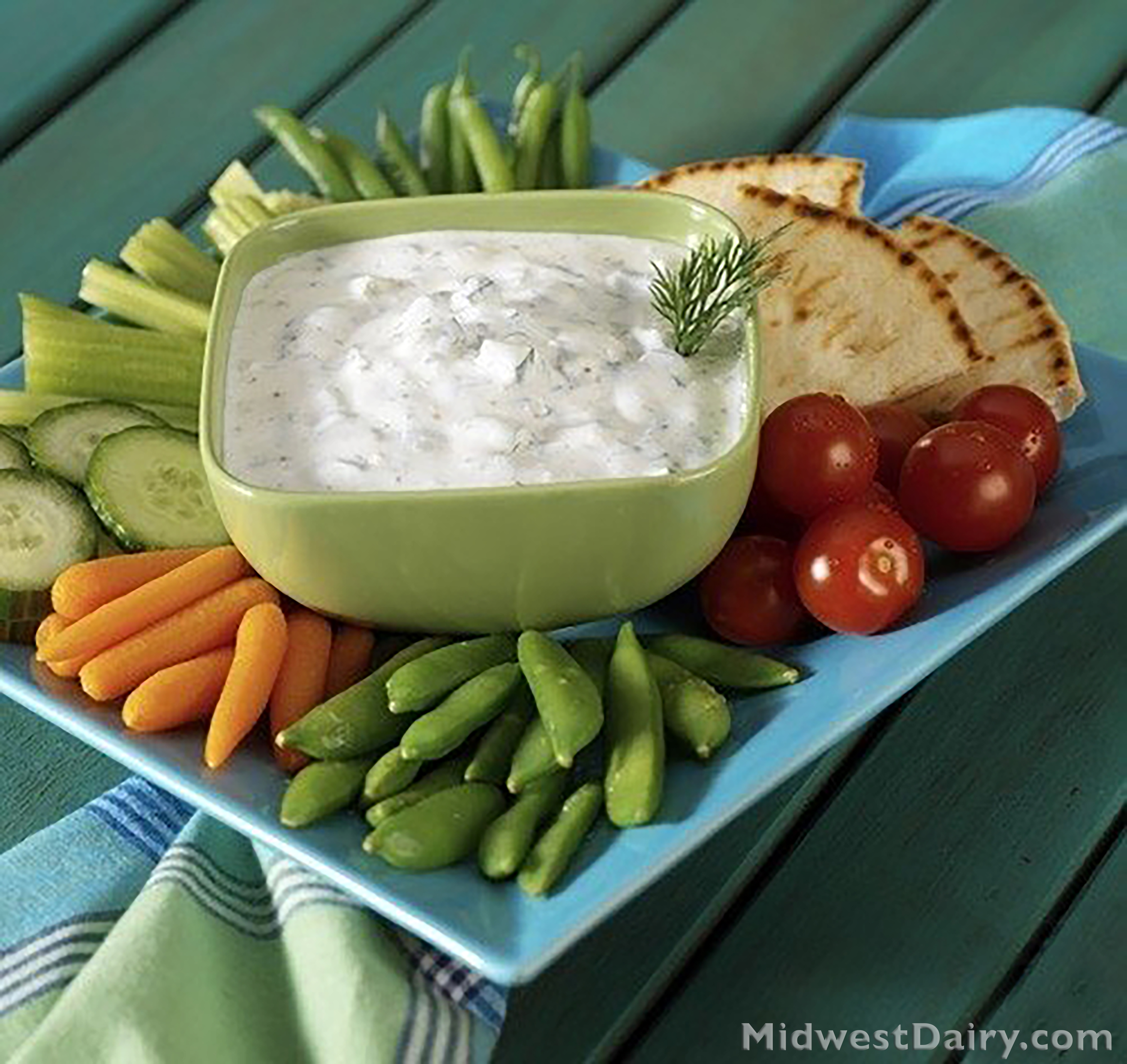 This dip can help you use up veggies and yogurt sitting in your refrigerator. (Photo courtesy of Midwest Dairy Association)