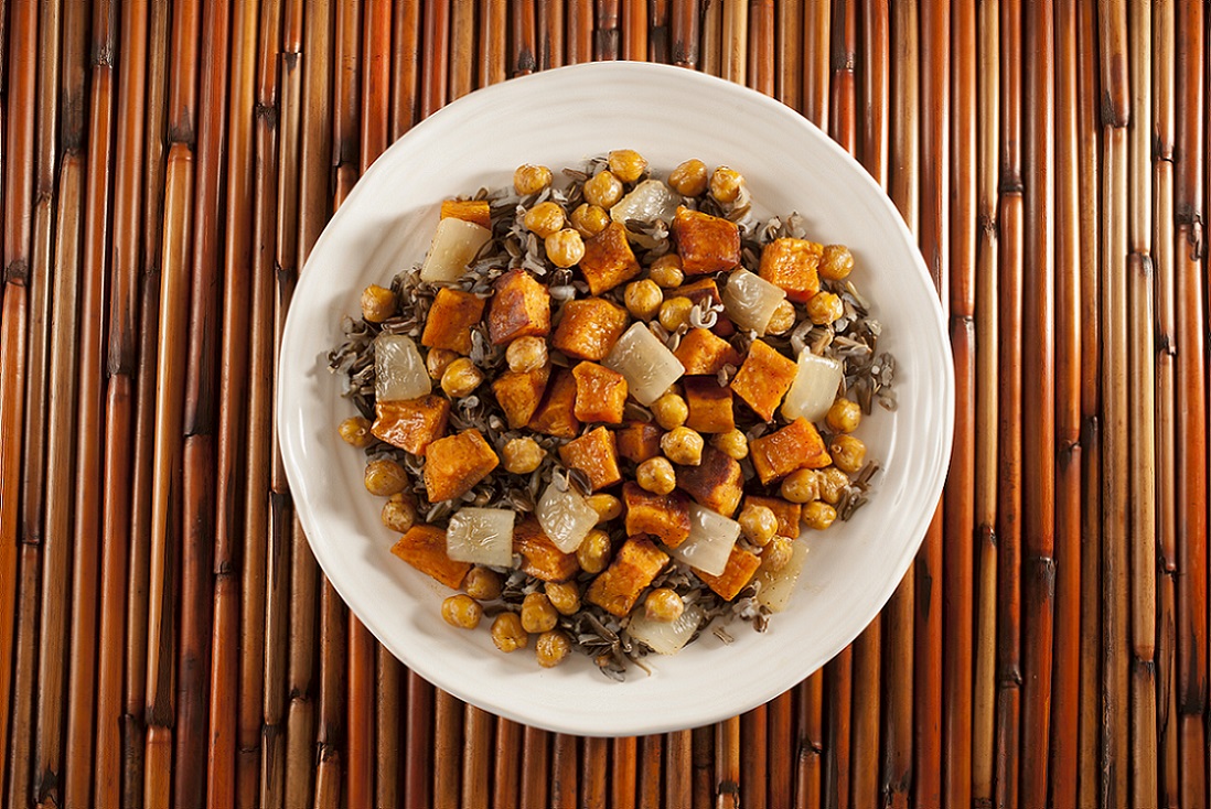 Smoked Paprika Wild Rice, Sweet Potatoes and Chickpeas (Photo by John Borge)