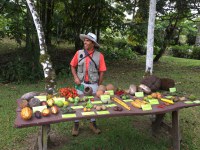 Many fruits grow in Costa Rica. Several of them are on display during a recent tour of a botanical garden. (NDSU photo)