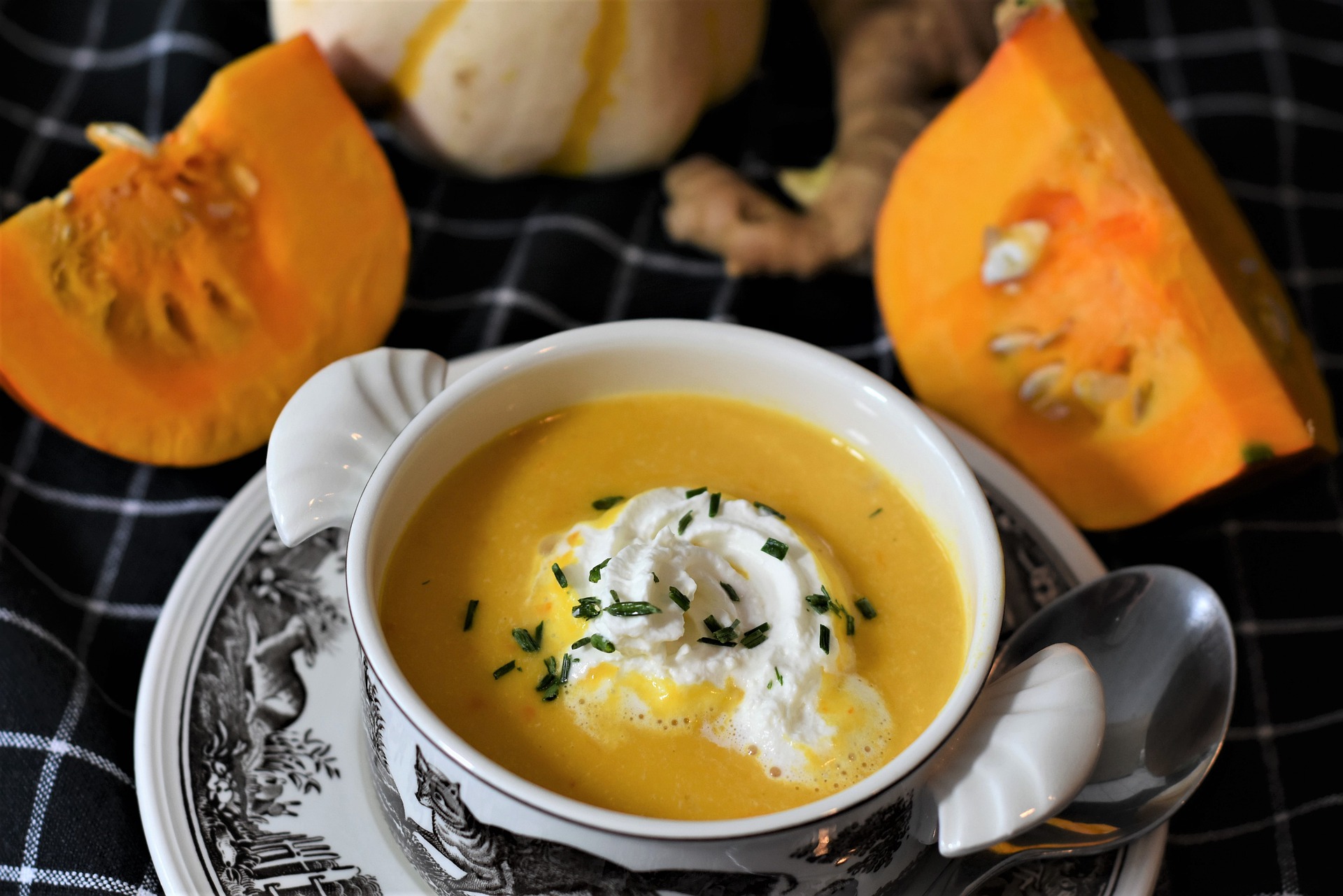 Pumpkin soup incorporates some of fall’s bounty. (Photo courtesy of Pixabay)