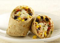 This beef burrito recipe combines lean protein, whole grains, vegtables and dairy. (Photo courtesy of the Midwest Dairy Association)
