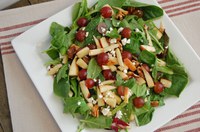 This salad has plenty of vegetables and fruit, along with nuts and cheese, to help you meet your daily recommendations for fruits and vegetables. (NDSU photo)
