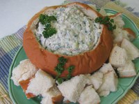 Spinach dip can be a tasty addition to game day snack buffets. (NDSU photo)