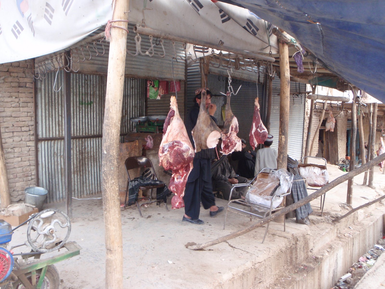 Afghan butcher shop