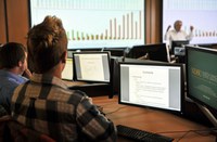 Commodity  trading room - NDSU photo