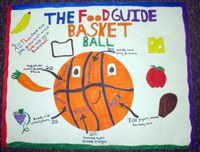 Jalen Finley, a student in the Parshall School District, placed third with this poster in the teen division of the ""Eat Smart. Play Hard."" poster contest.