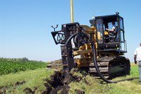 Installing the main on the research plot