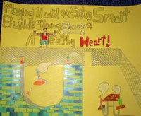 Tylor Carlson, Ramsey County, wins first place in the preteen division of the ""Eat Smart. Play Hard."" poster contest with this entry.