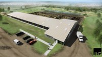 This is the architect's drawing of the NDSU Beef Cattle Research Center.