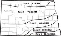 Corn Maturity Zones of North Dakota